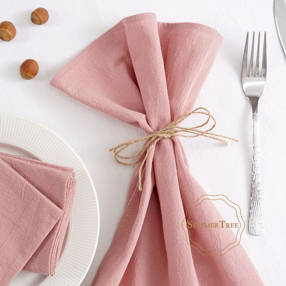 24 Pack 40cm x 40cm Cloth Napk - Linen Napkin Set บทวิจารณ์และราคา