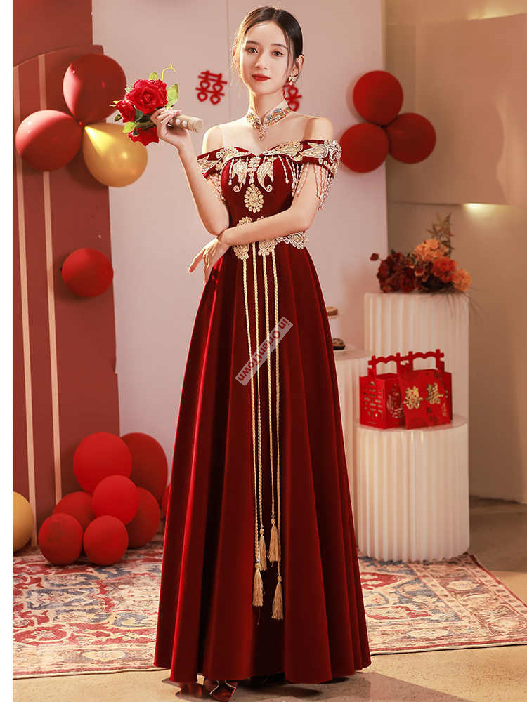 Chinese Style Toast Dress Brid - Luxury Lifestyle Girl บทวิจารณ์และราคา