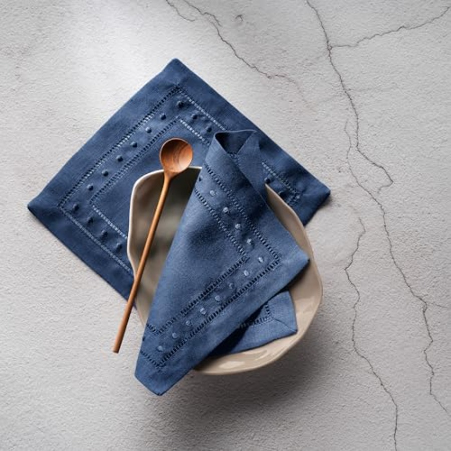 Linen Cocktail Napkins 6 x 6 i - Linen Napkin Set บทวิจารณ์และราคา
