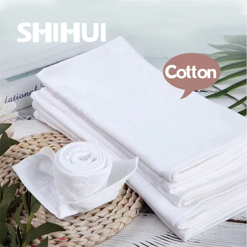 Hotel 100% Cotton Thick White  - Linen Napkin Set บทวิจารณ์และราคา
