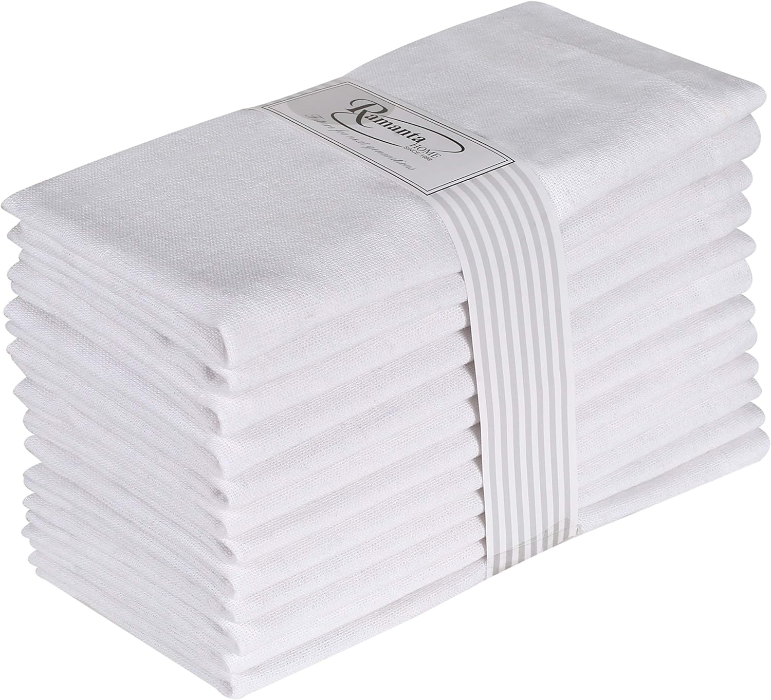 6 Pieces 100% Cotton Dinner Na - Linen Napkin Set บทวิจารณ์และราคา